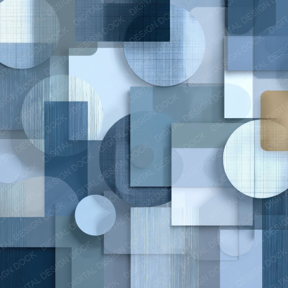 Slate Blue Grey Shapes Digital Paper Pack (DDD003720)
