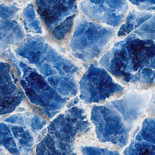 Sodalite Indigo White Crystal Digital Paper Pack (DDD003742)