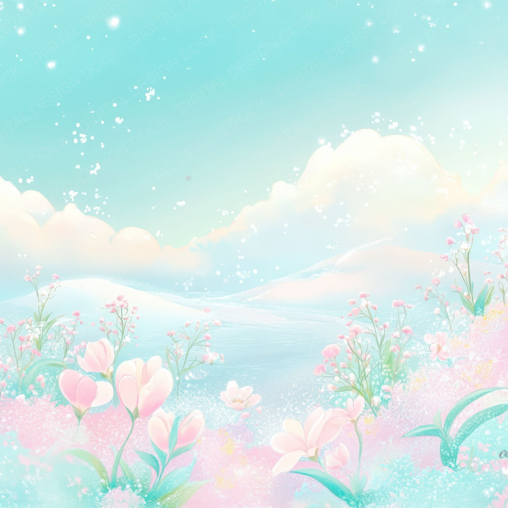 Soft Meadow Dream Digital Paper Pack (DDD003754)