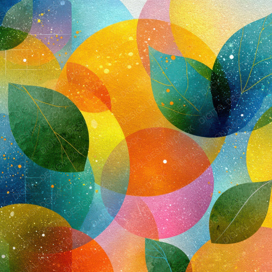 Solarpunk Layered Utopia Digital Paper Pack (DDD007958)