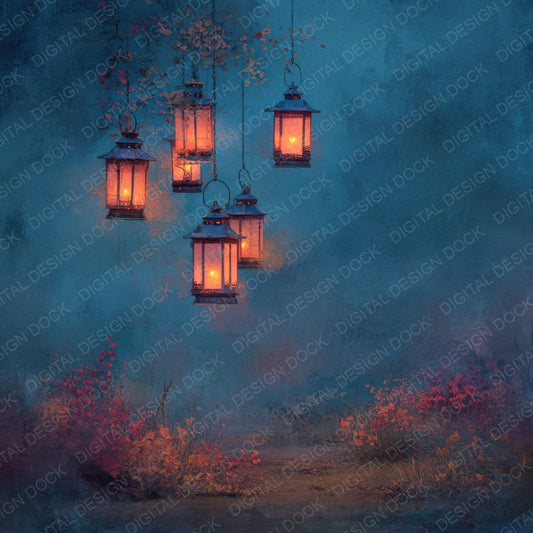 Spirit Lantern Spill Digital Paper Pack (DDD003787)