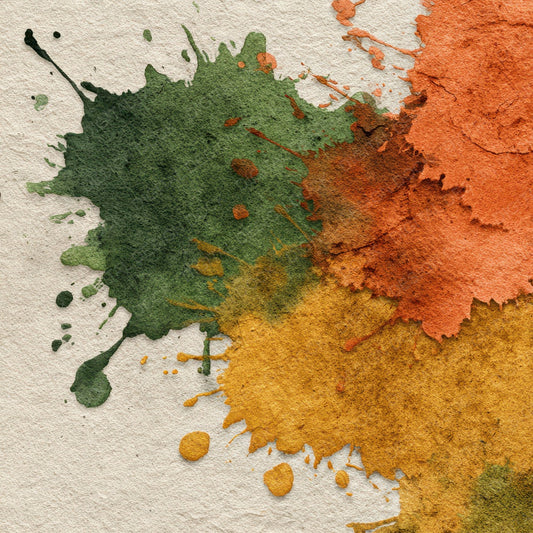 Splatter Olive Ochre Umber Digital Paper Pack (DDD003804)