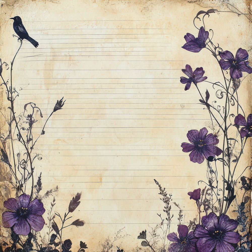 Spooky Floral Journal Digital Paper Pack (DDD003815)