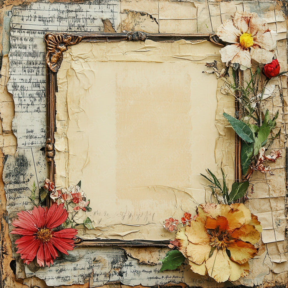 Stitched Frame Collage Digital Paper Pack (DDD003860)