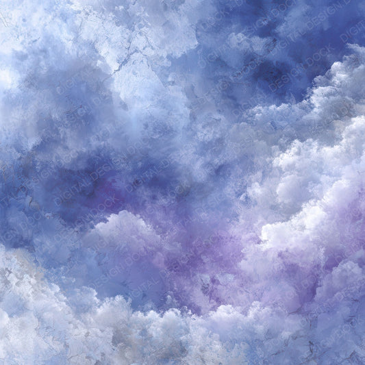 Storm Periwinkle Bleed Digital Paper Pack (DDD003870)