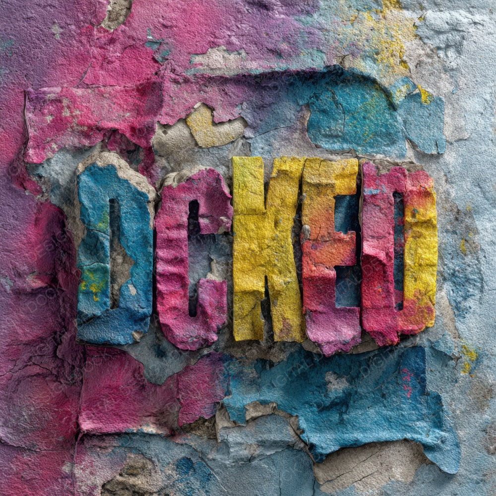 Street Art Torn Plaster Digital Paper Pack (DDD003878)