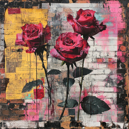 Street Rose Paste Digital Paper Pack (DDD003880)
