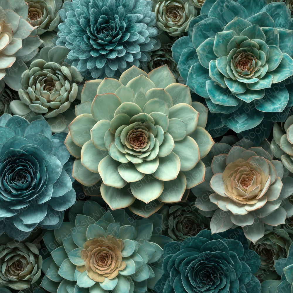 Succulent Overhead Fill Digital Paper Pack (DDD003887)