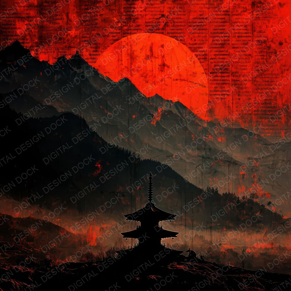 Sun Pagoda Mist Digital Paper Pack (DDD003893)