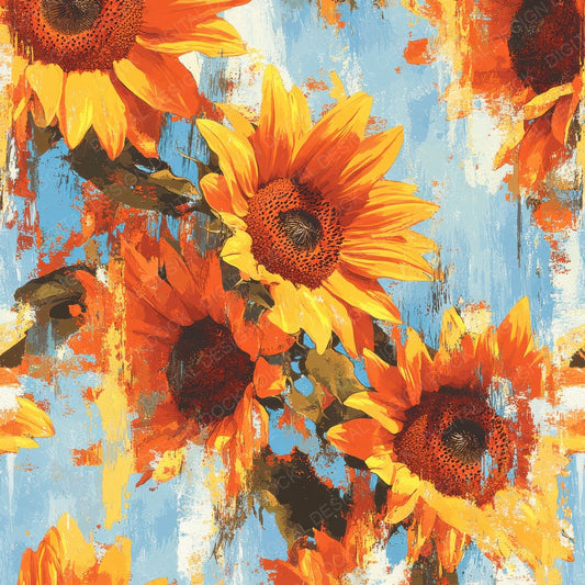 Sunflower Stripe Pop Digital Paper Pack (DDD003900)