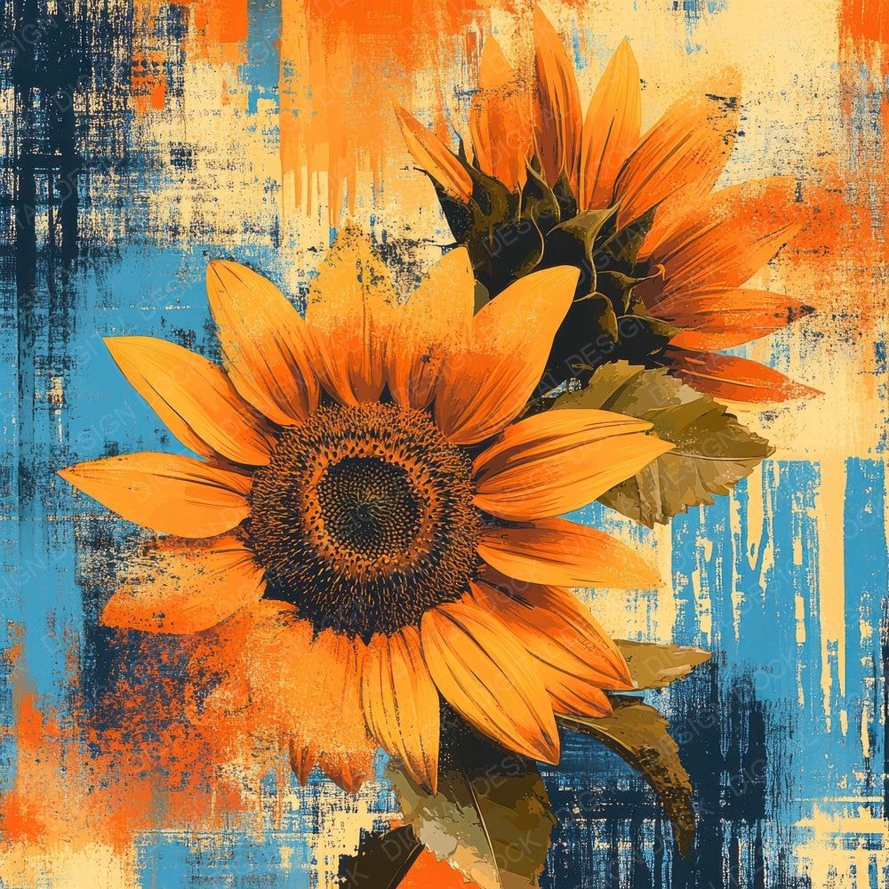 Sunflower Stripe Pop Digital Paper Pack (DDD003900)