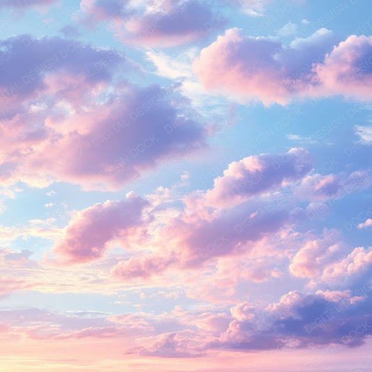 Sunset Cloud Gradient Digital Paper Pack (DDD003907)