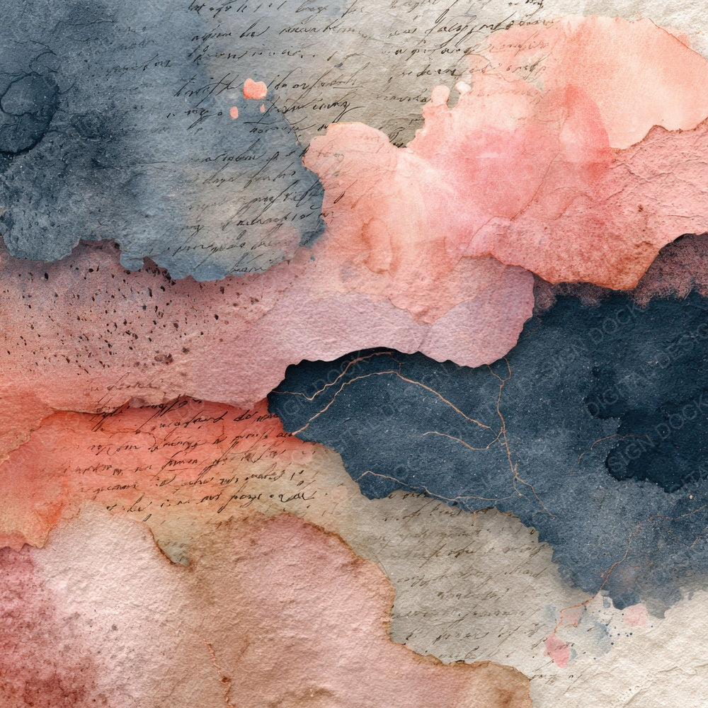 Surreal Dream Art Layers Script Digital Paper Pack (DDD003916)