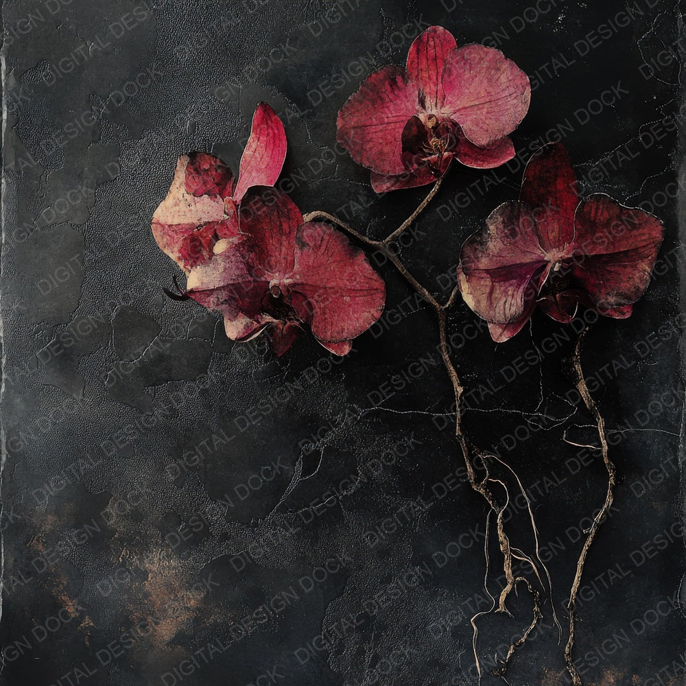 Tenebrous Orchid Root Digital Paper Pack (DDD003975)