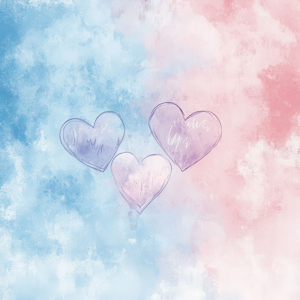 Trans Pastel Love Digital Paper Pack (DDD004046)