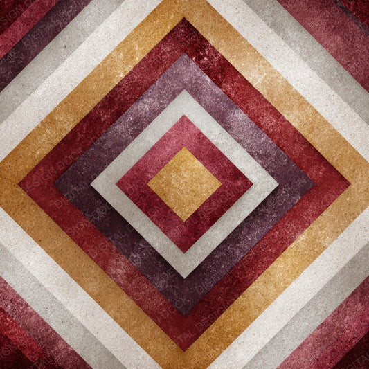 Tribal Diamond Burgundy Mustard Digital Paper Pack (DDD004069)
