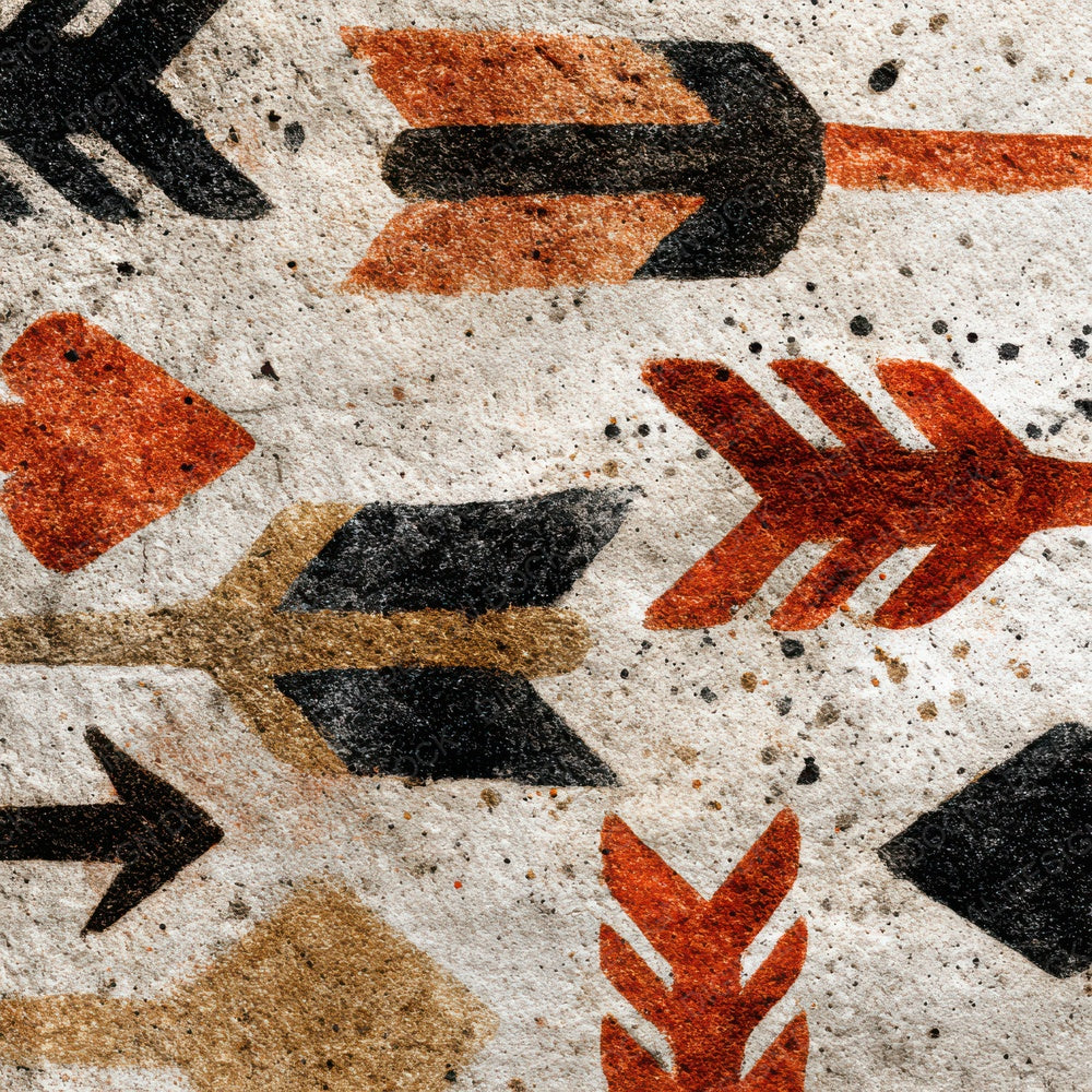 Tribal Spear Rust Black Digital Paper Pack (DDD004074)