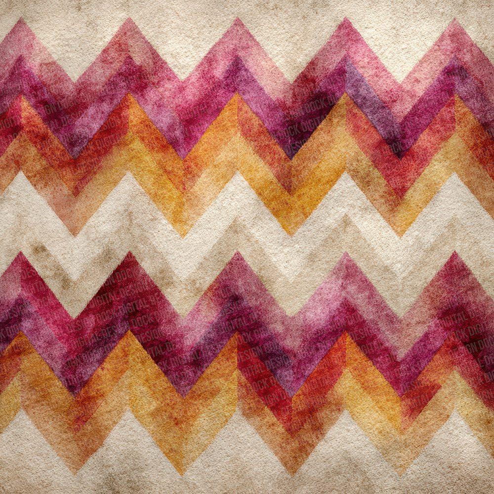 Tribal Zigzag Crimson Ochre Digital Paper Pack (DDD004083)