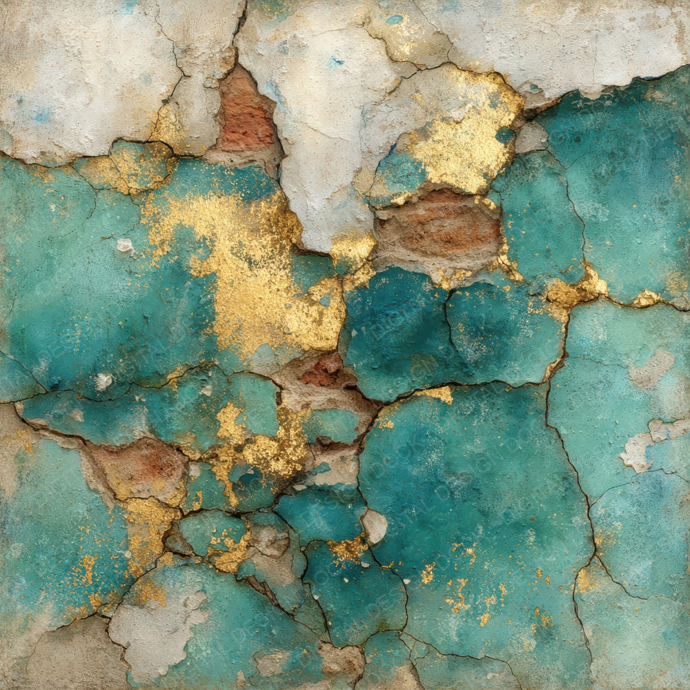 Turquoise Plaster Brick Digital Paper Pack (DDD004104)