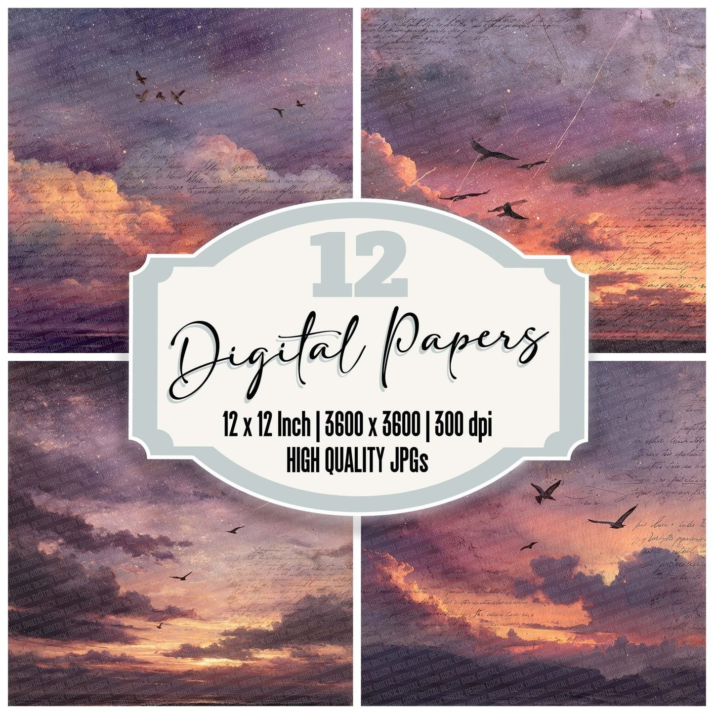 Twilight Wish Sky Digital Paper Pack (DDD007741)