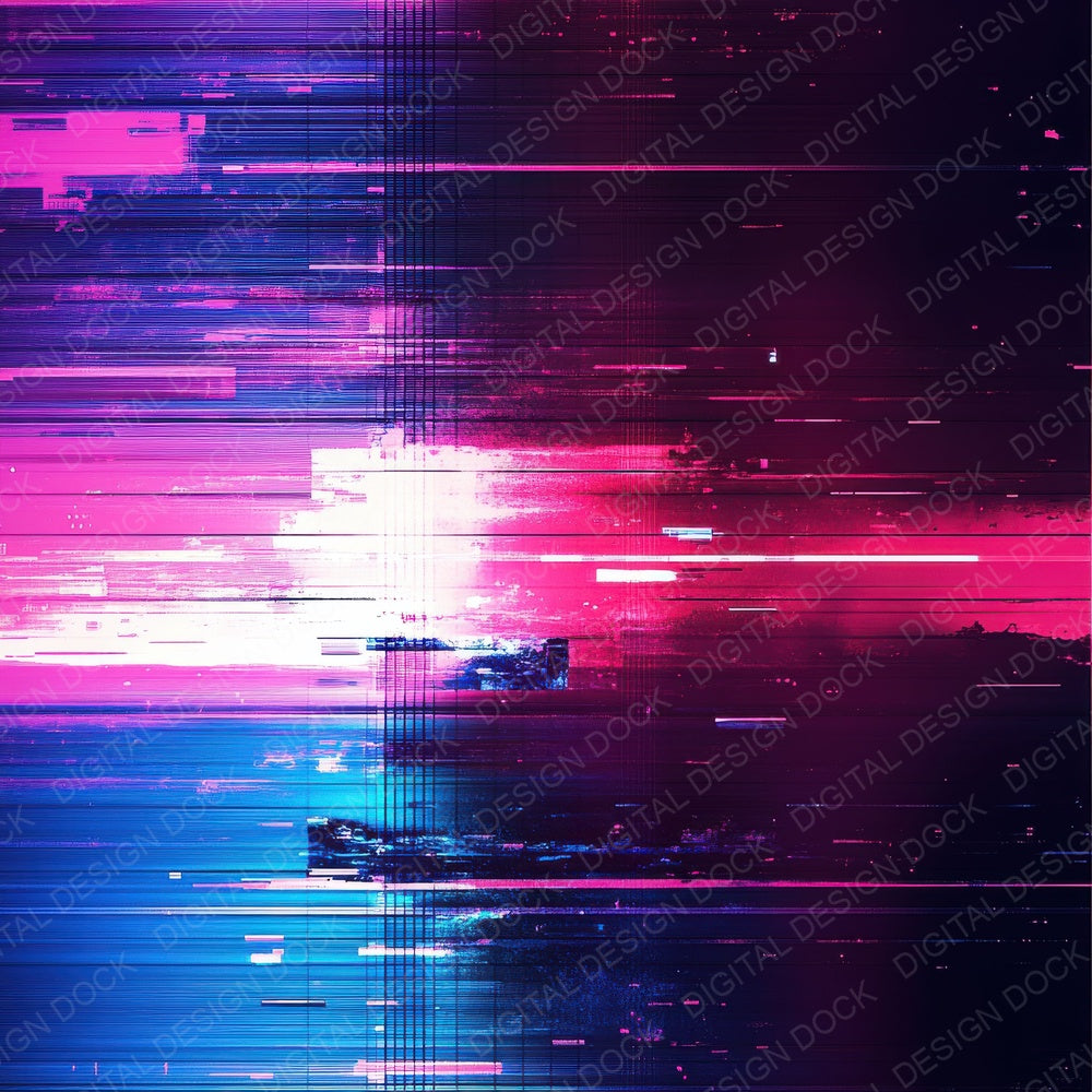 VHS Glitch Digital Paper Pack (DDD004146)