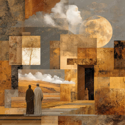 Varo Surreal Collage Sepia Fade Digital Paper Pack (DDD004139)