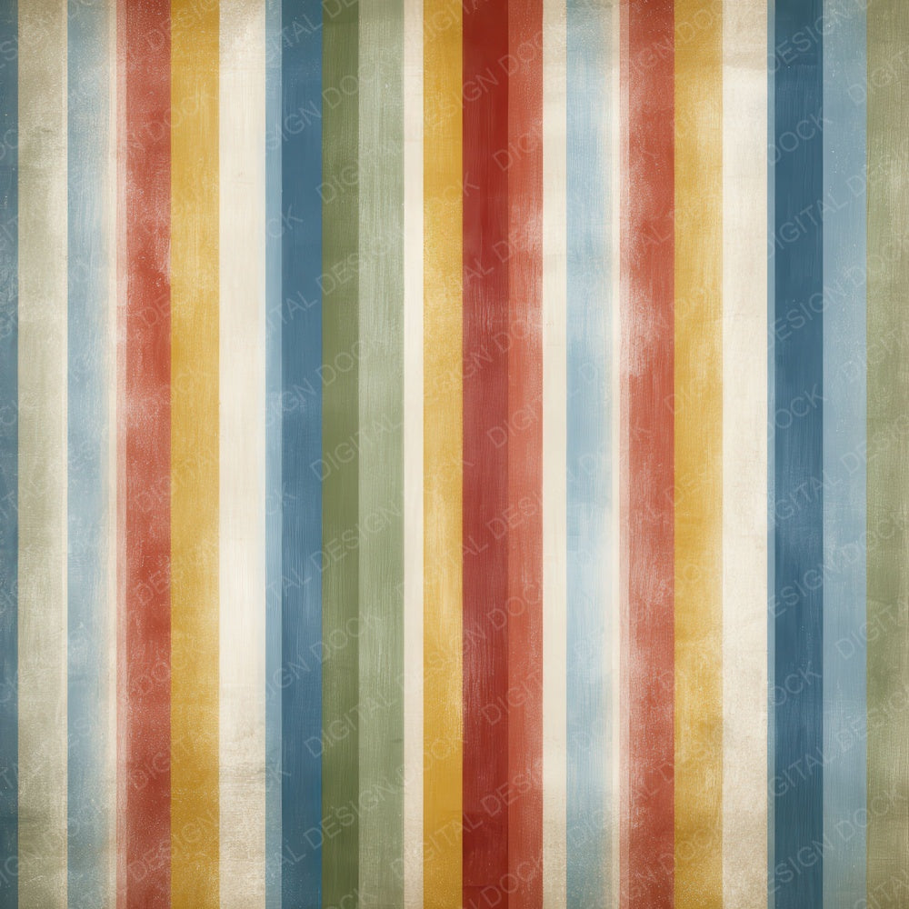 Vertical Striped Vintage Digital Paper Pack (DDD004158)