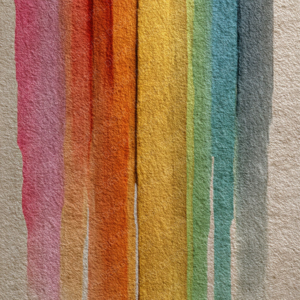 Vertical Watercolour Wash Rainbow Digital Paper Pack (DDD004159)