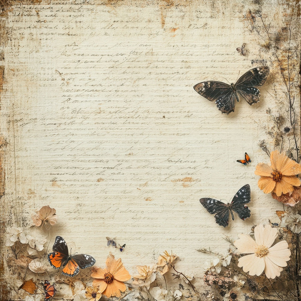 Victorian Decoupage Butterfly Press Digital Paper Pack (DDD004173)