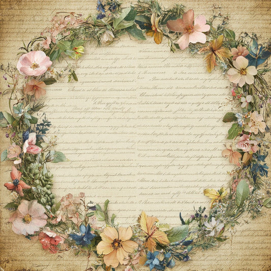 Victorian Decoupage Lace Garland Digital Paper Pack (DDD004187)
