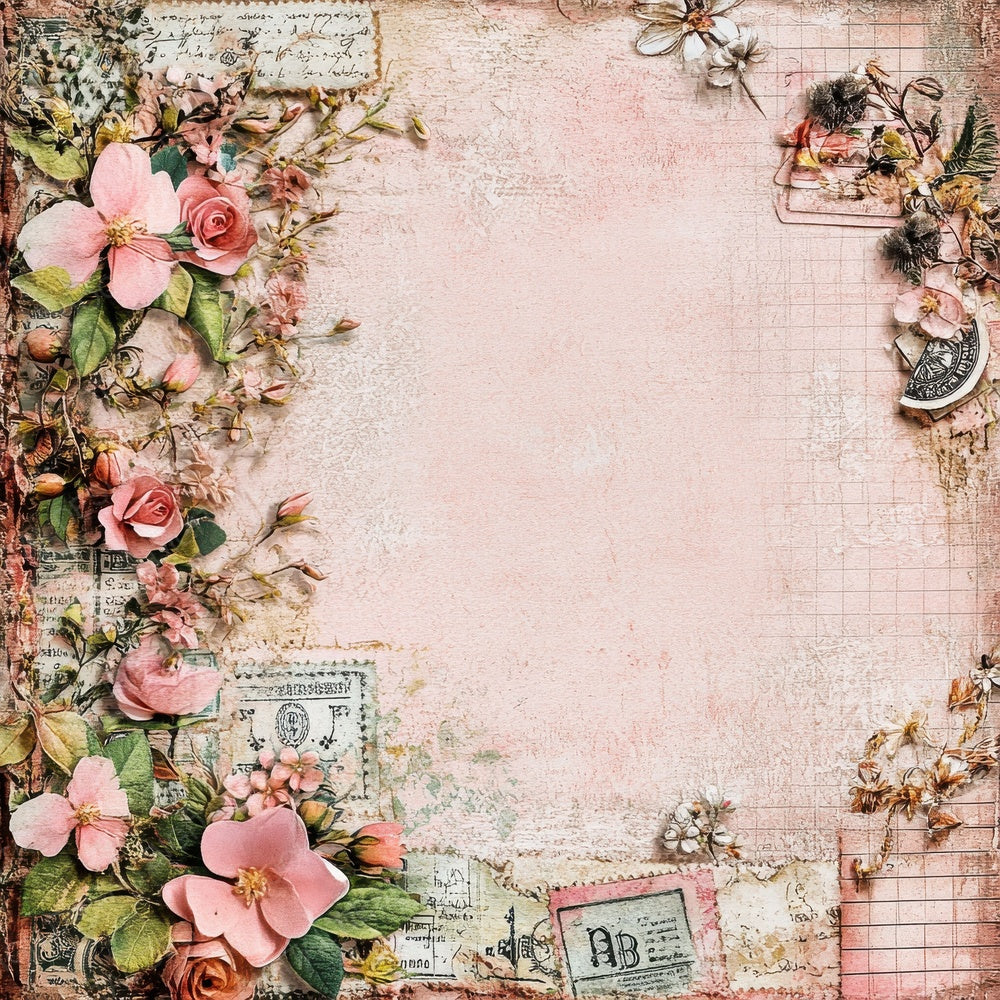 Victorian Decoupage Parisian Appliqué Digital Paper Pack (DDD004196)