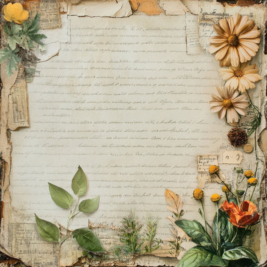 Victorian Decoupage Seed Packet Digital Paper Pack (DDD004207)