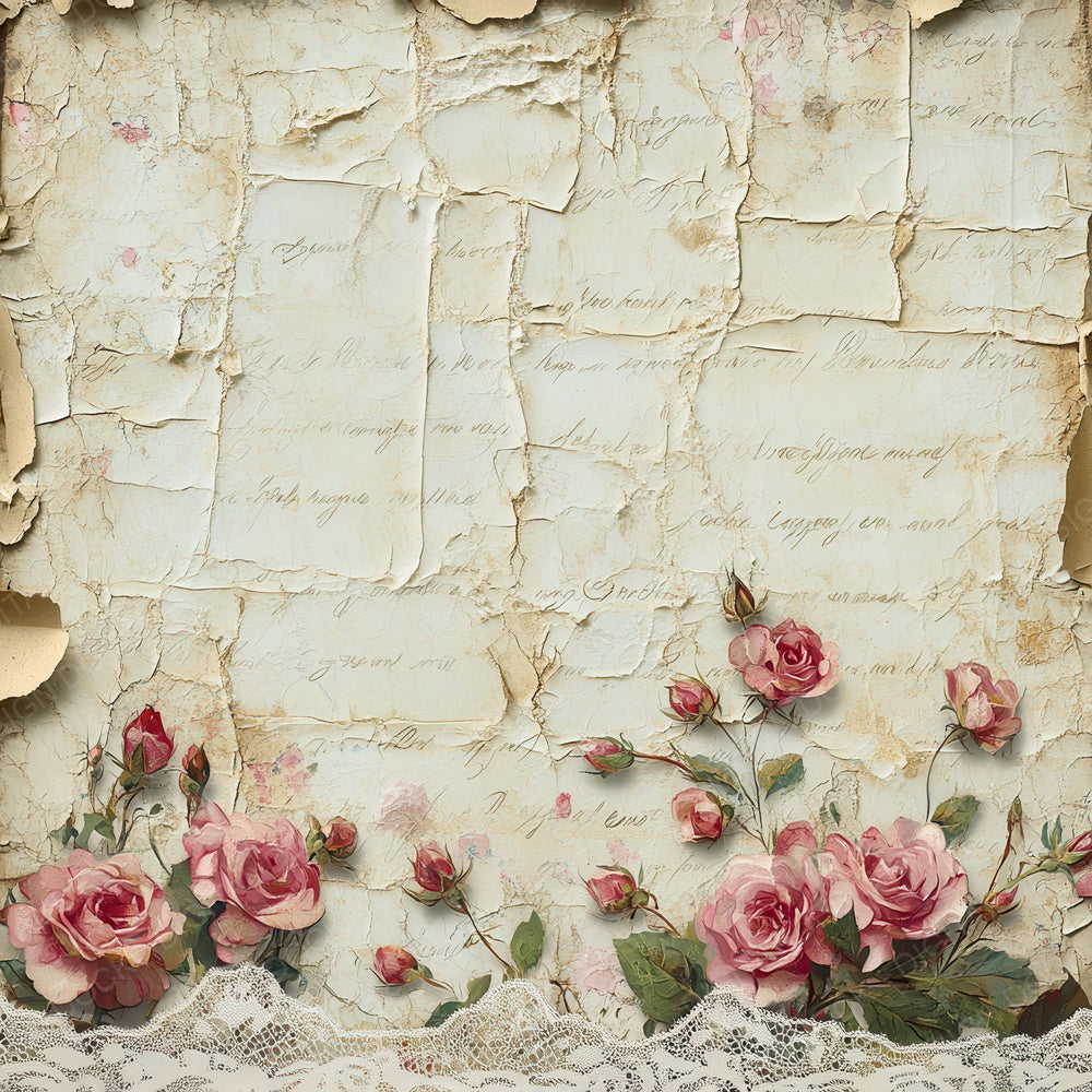 Victorian Decoupage Tea Stain Paper Digital Paper Pack (DDD004209)