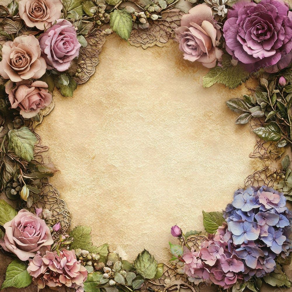 Victorian Decoupage Victorian Floral Digital Paper Pack (DDD004210)