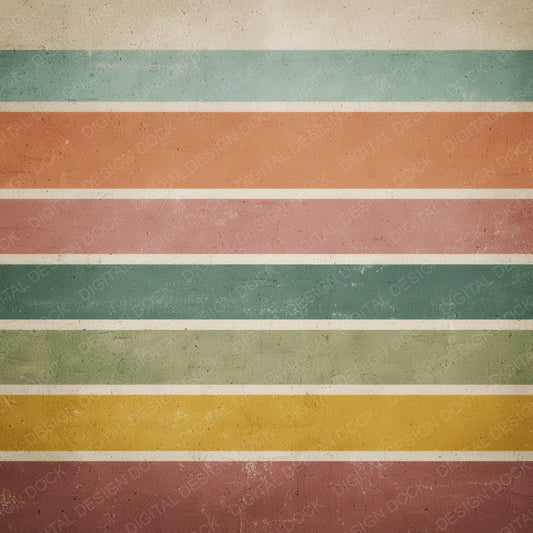 Vintage Color Bands Digital Paper Pack (DDD008658)