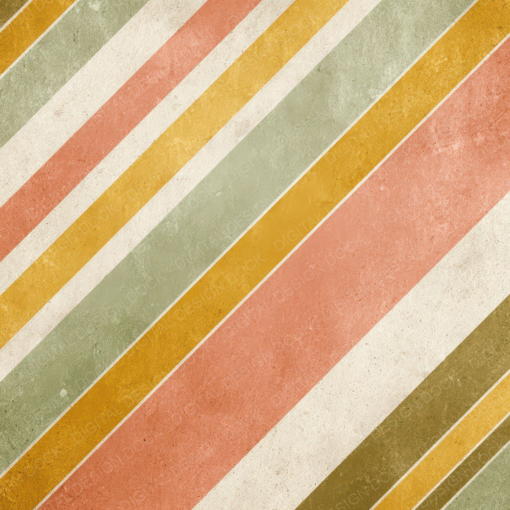 Vintage Diagonal Stripes Digital Paper Pack (DDD008645)