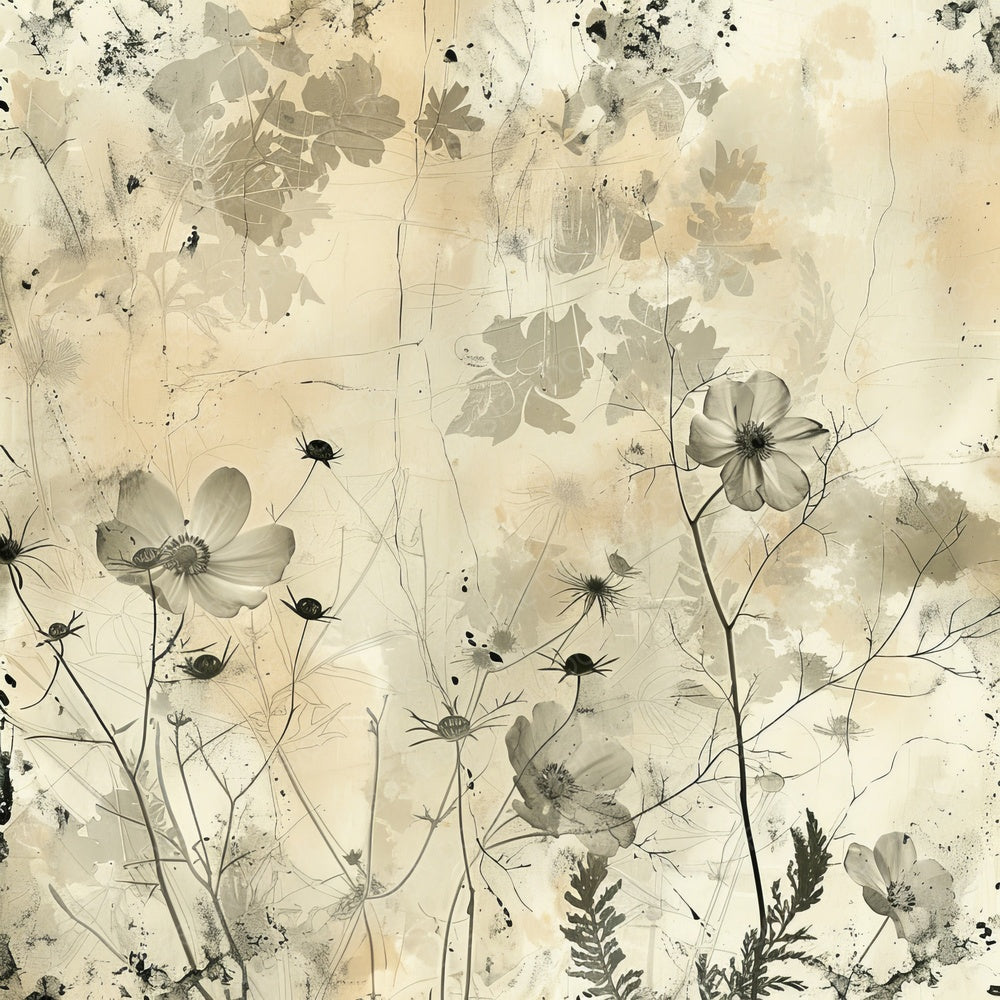 Vintage Digital Paper Botanical X Ray Digital Paper Pack (DDD004241)