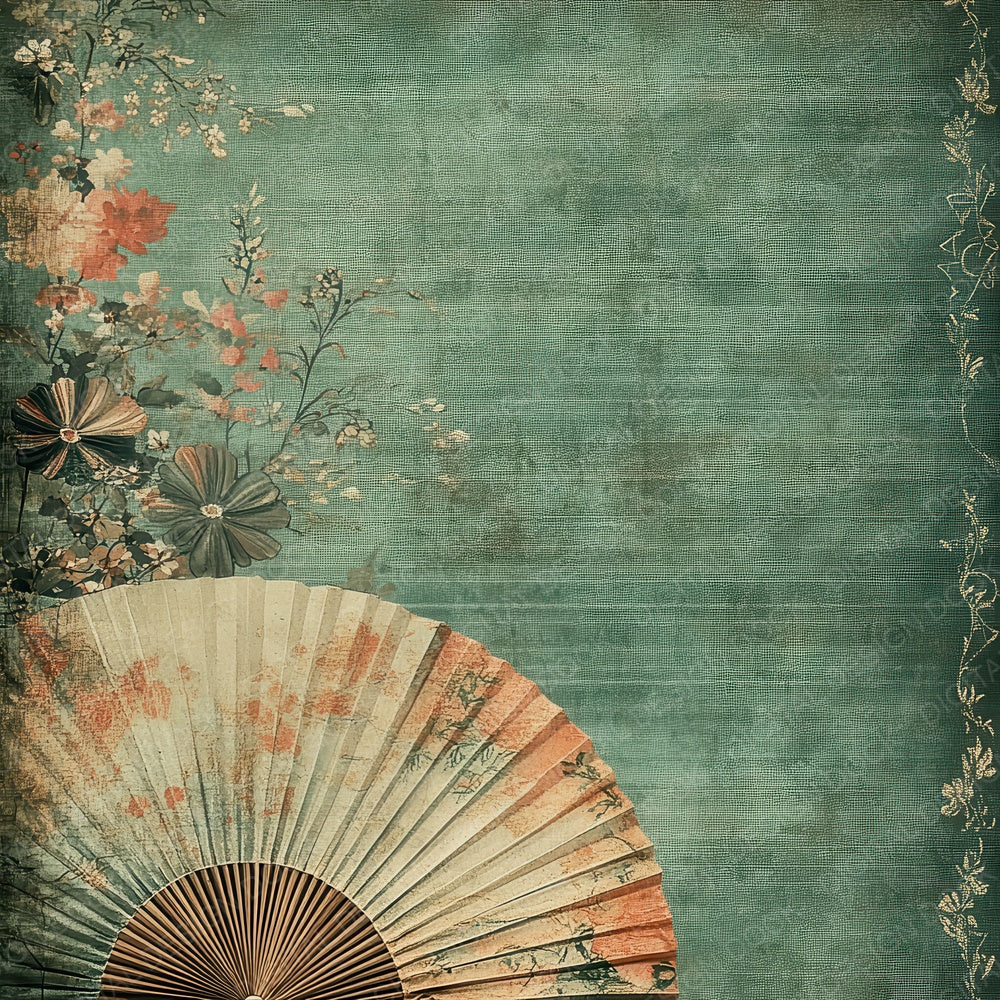 Vintage Fan Wash Digital Paper Pack (DDD004297)