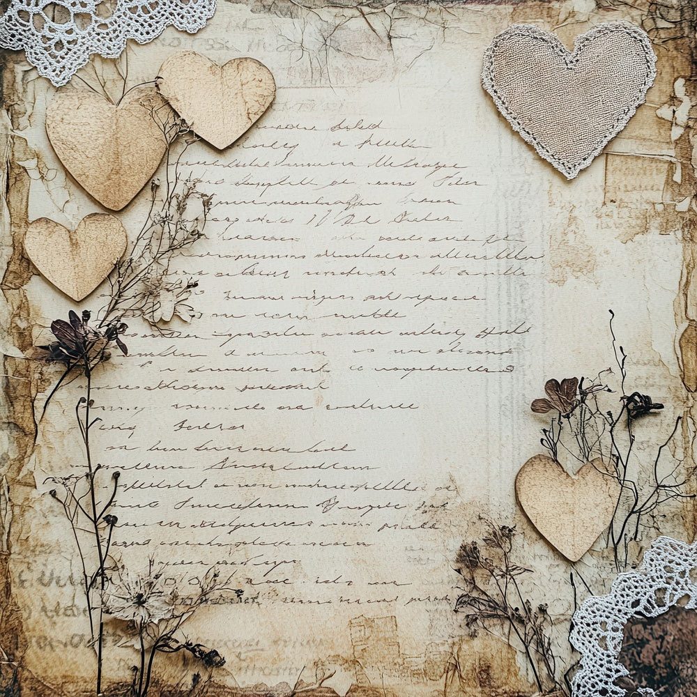Vintage Lace Love Digital Paper Pack (DDD004305)