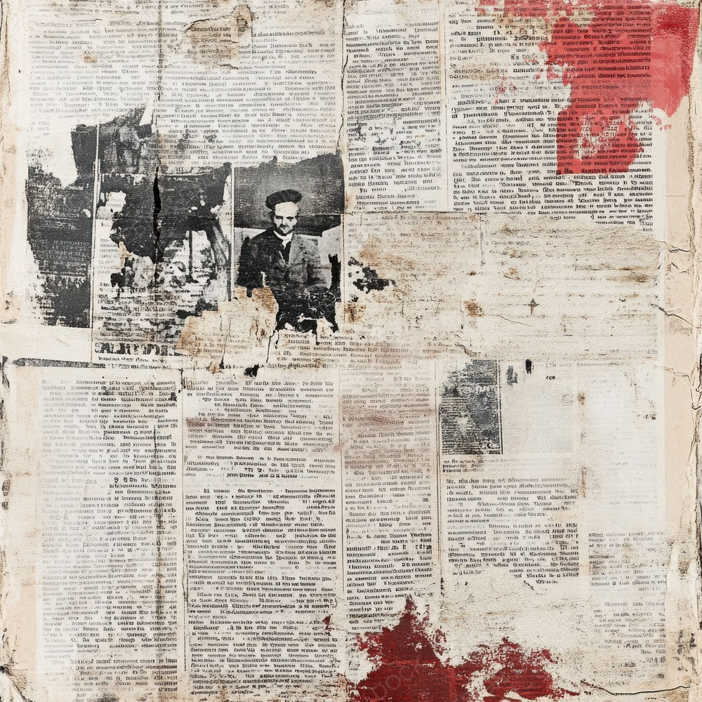 Vintage Newspaper Digital Paper Pack (DDD004309)