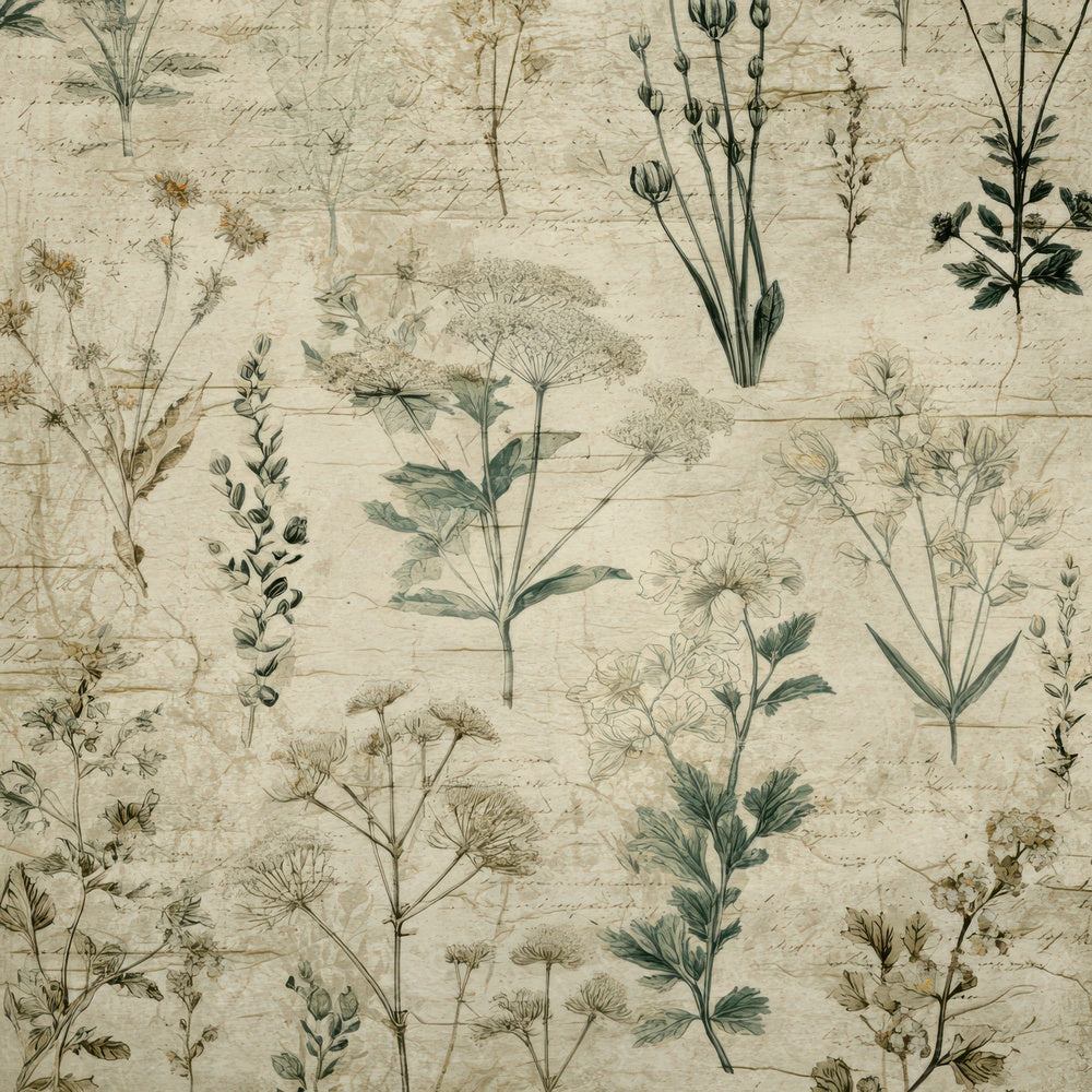 Vintage Seed Catalog Digital Paper Pack (DDD008665)