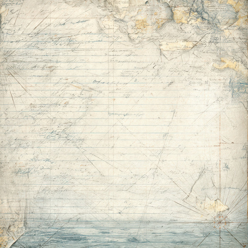 Vintage Ship Logbook Background Digital Paper Pack (DDD008884)