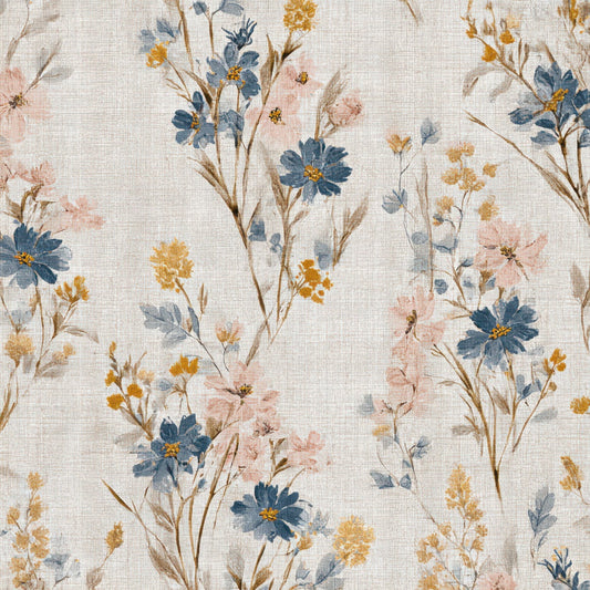 Vintage Textile Wildflowers Digital Paper Pack (DDD008563)