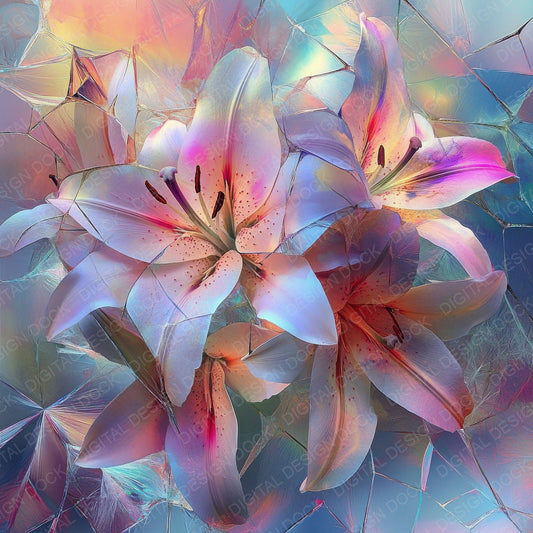 Vitreous Lily Prism Digital Paper Pack (DDD004330)