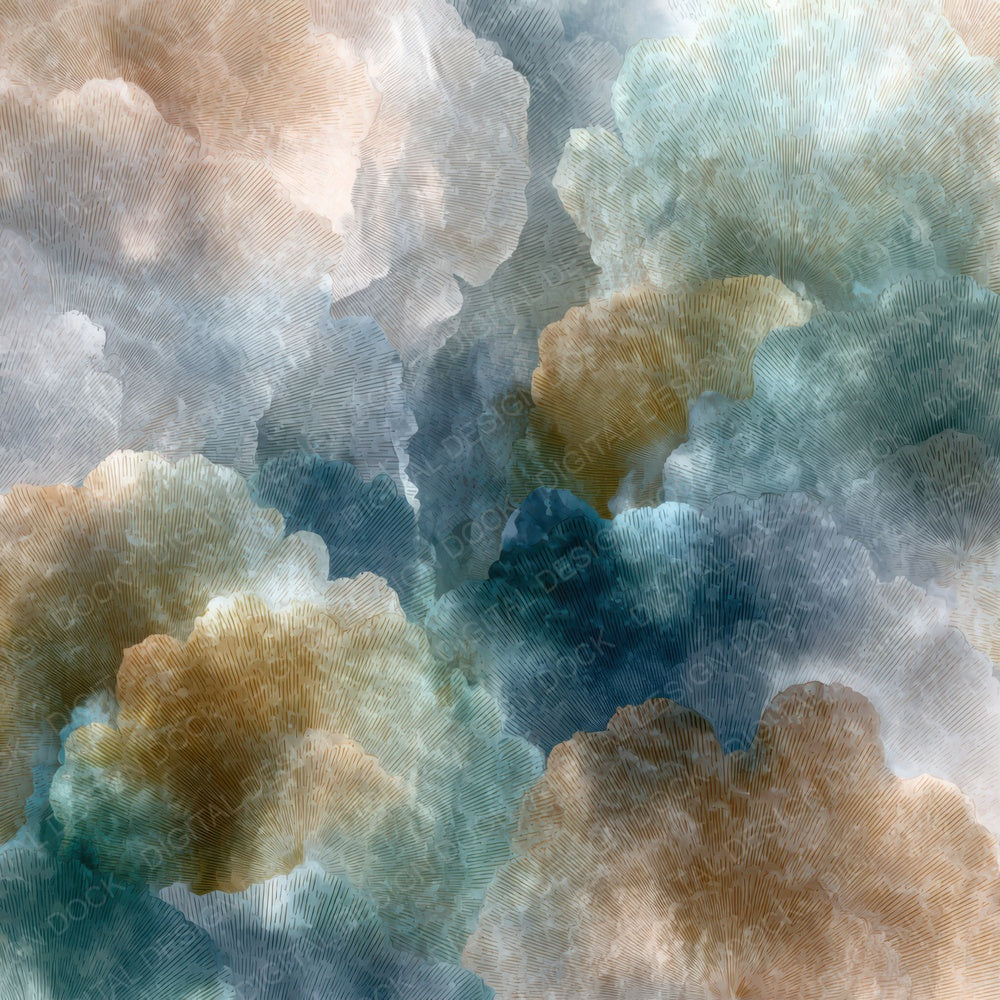 Watercolor Bloom Texture Digital Paper Pack (DDD008427)