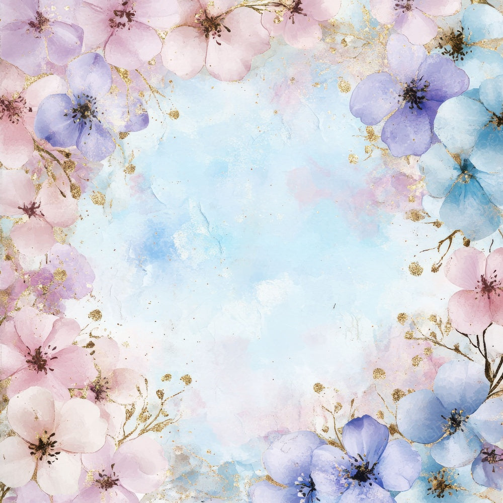 Watercolor Petals Digital Paper Pack (DDD004373)