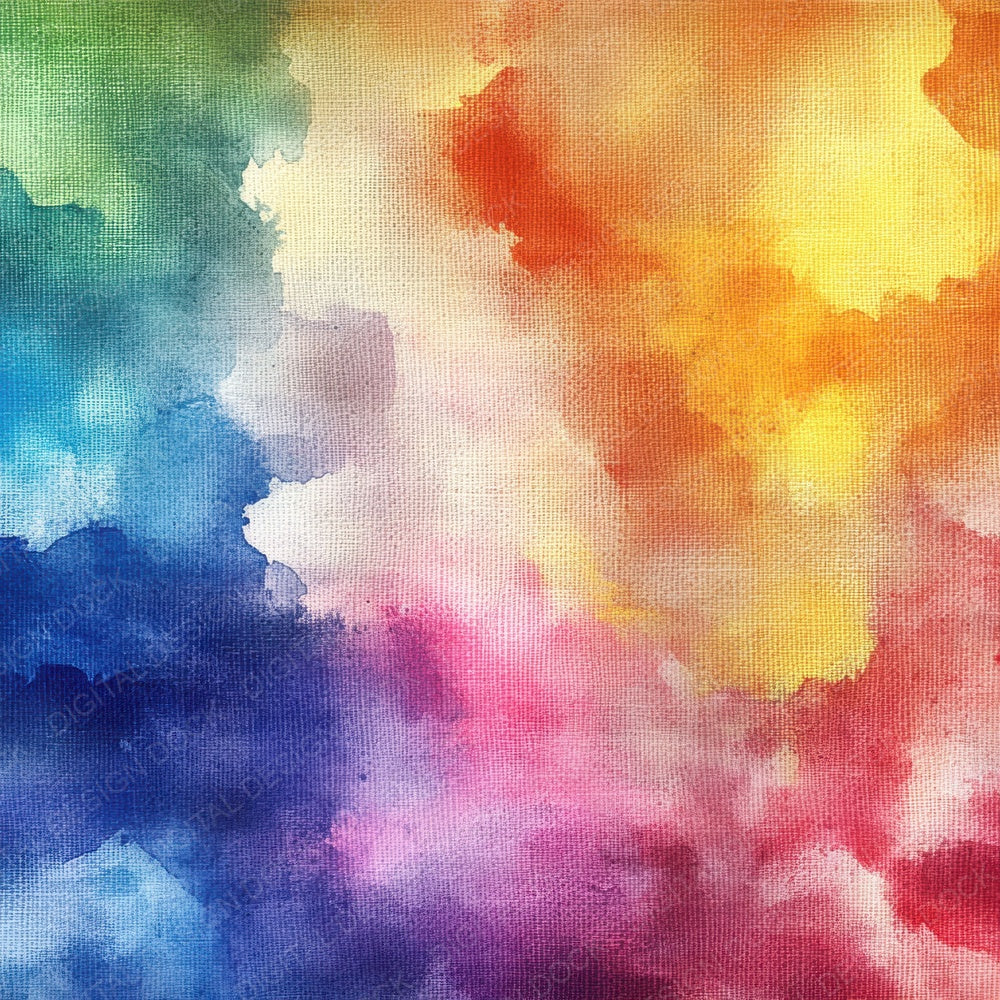 Watercolor Rainbow Wash Digital Paper Pack (DDD004374)