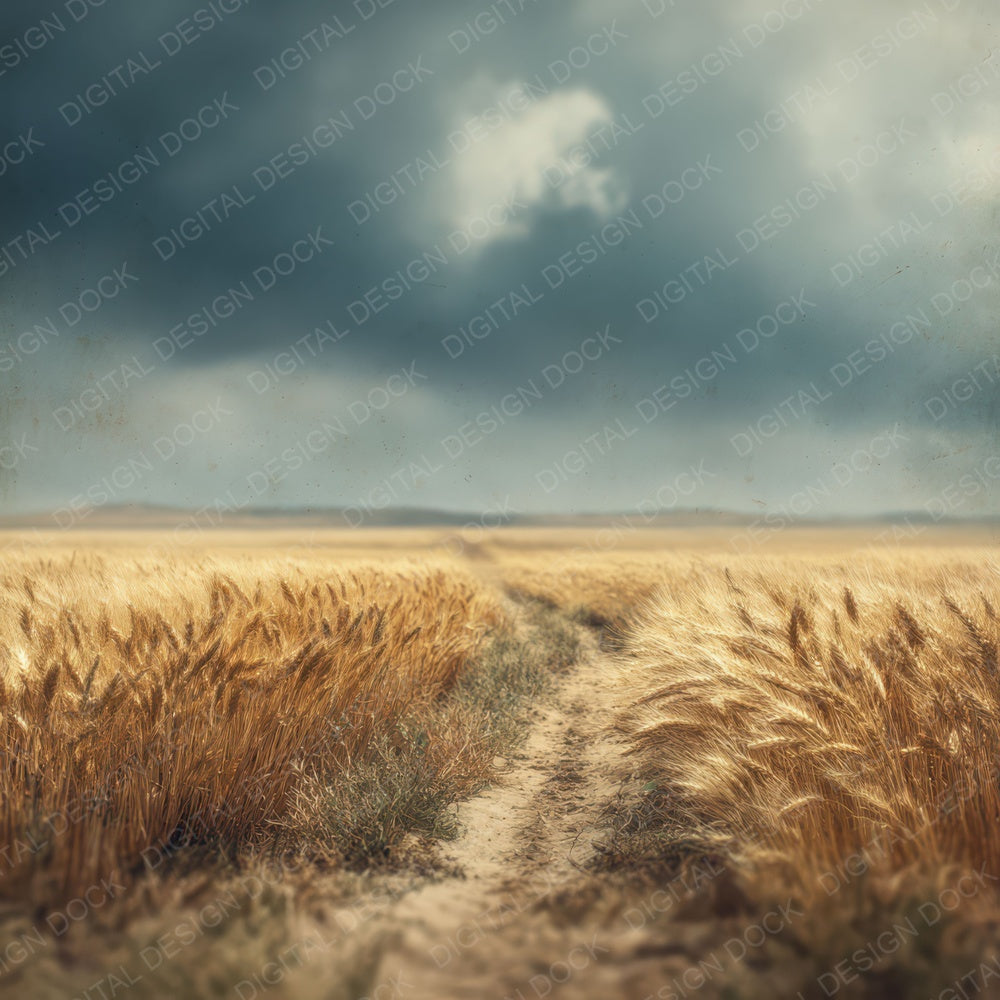 Wheat Run Blur Digital Paper Pack (DDD004398)