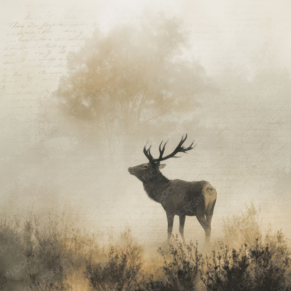 Whispering Antlers Fade Digital Paper Pack (DDD004403)