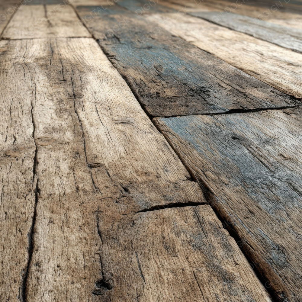 Wide Plank Oak Wood Floor Pattern Digital Paper Pack (DDD004414)